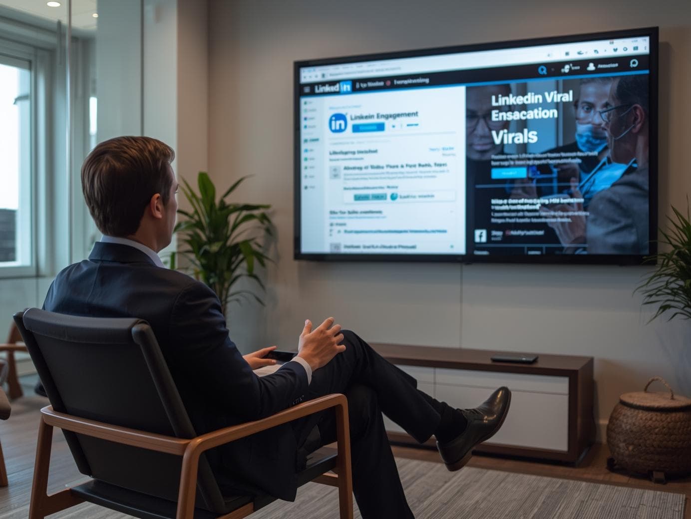 Consistent LinkedIn presence and context-aware comments